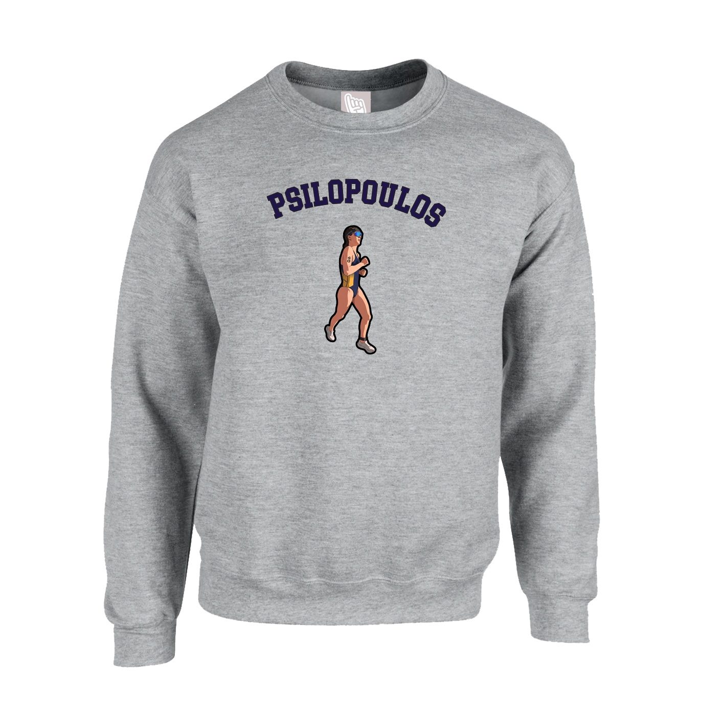 Fleece Crew — Shirsey Arch in Grey