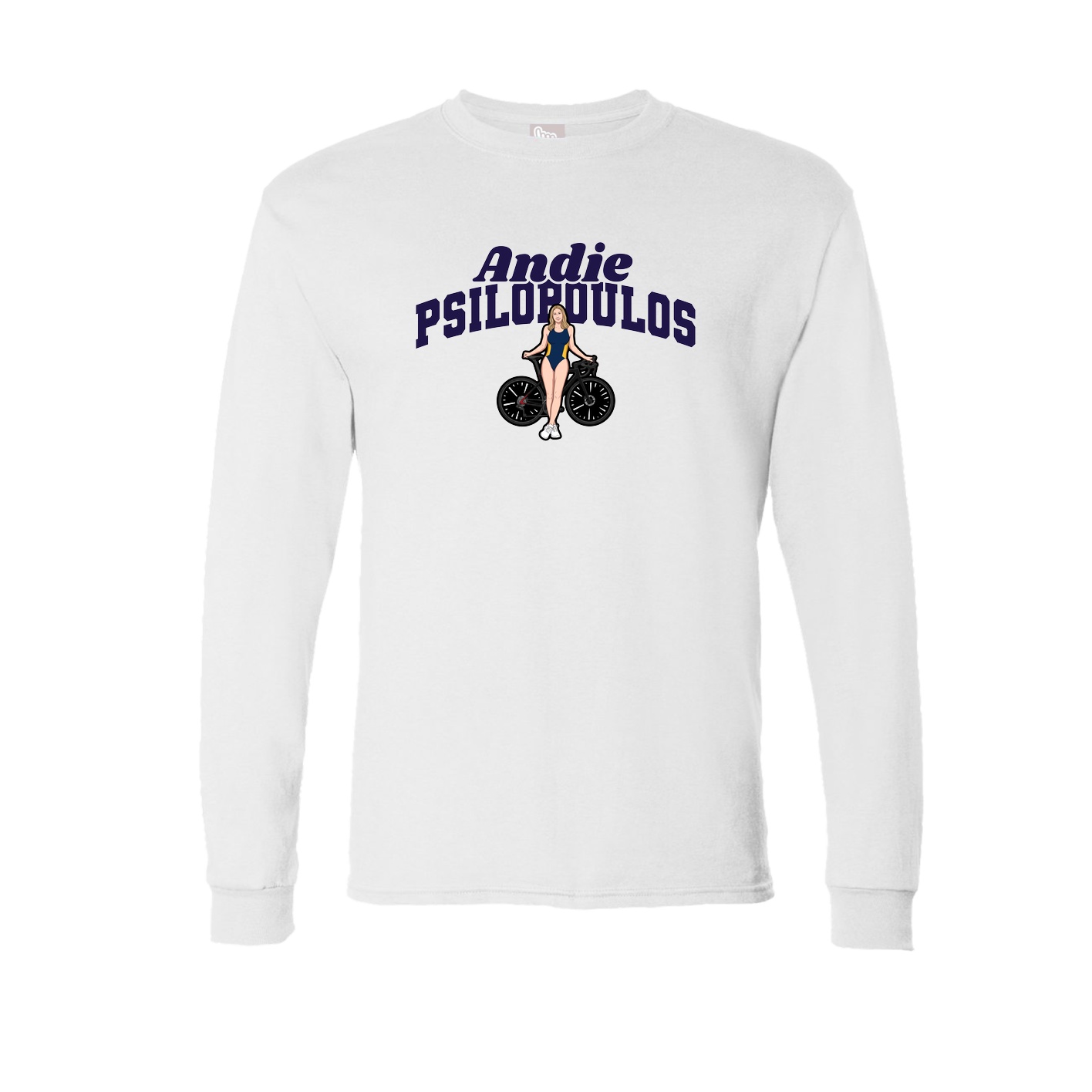 Long Sleeve Tee — Signature Arch in White