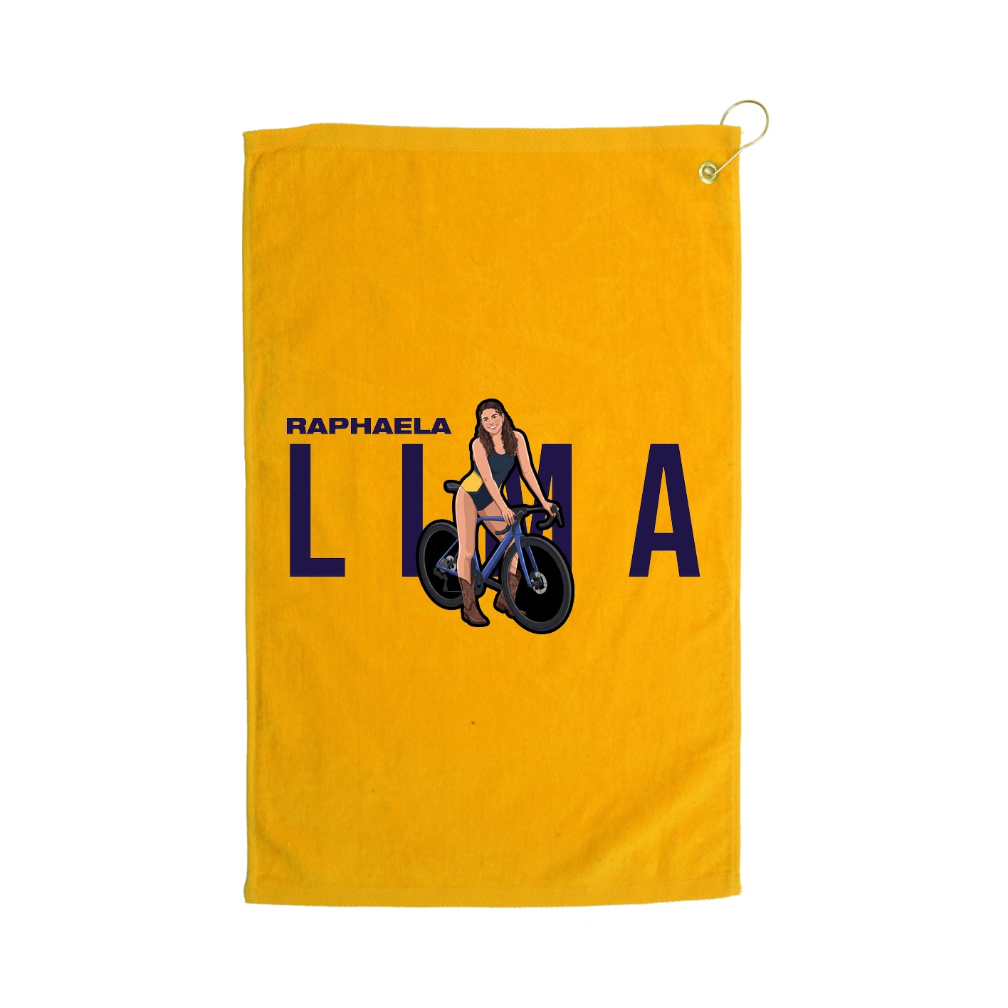 Golf Towel — Player Name in Gold