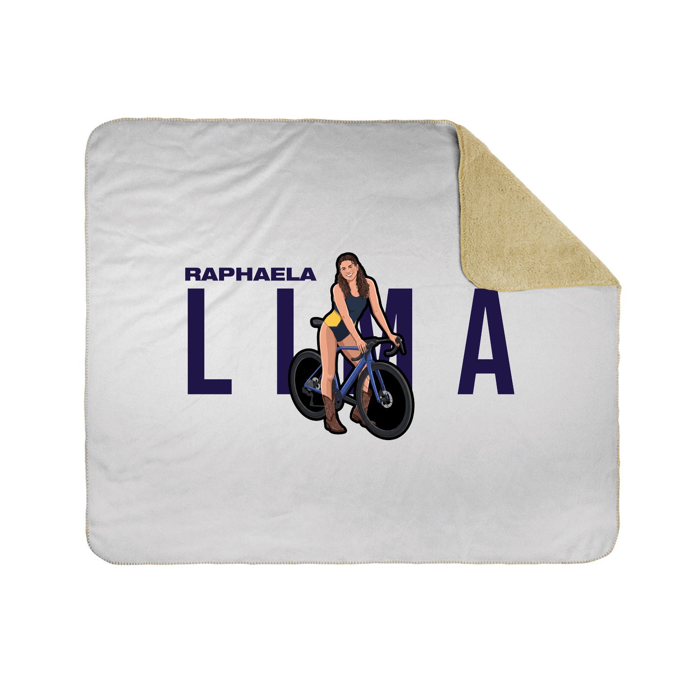 Throw Blanket — Player Name in White