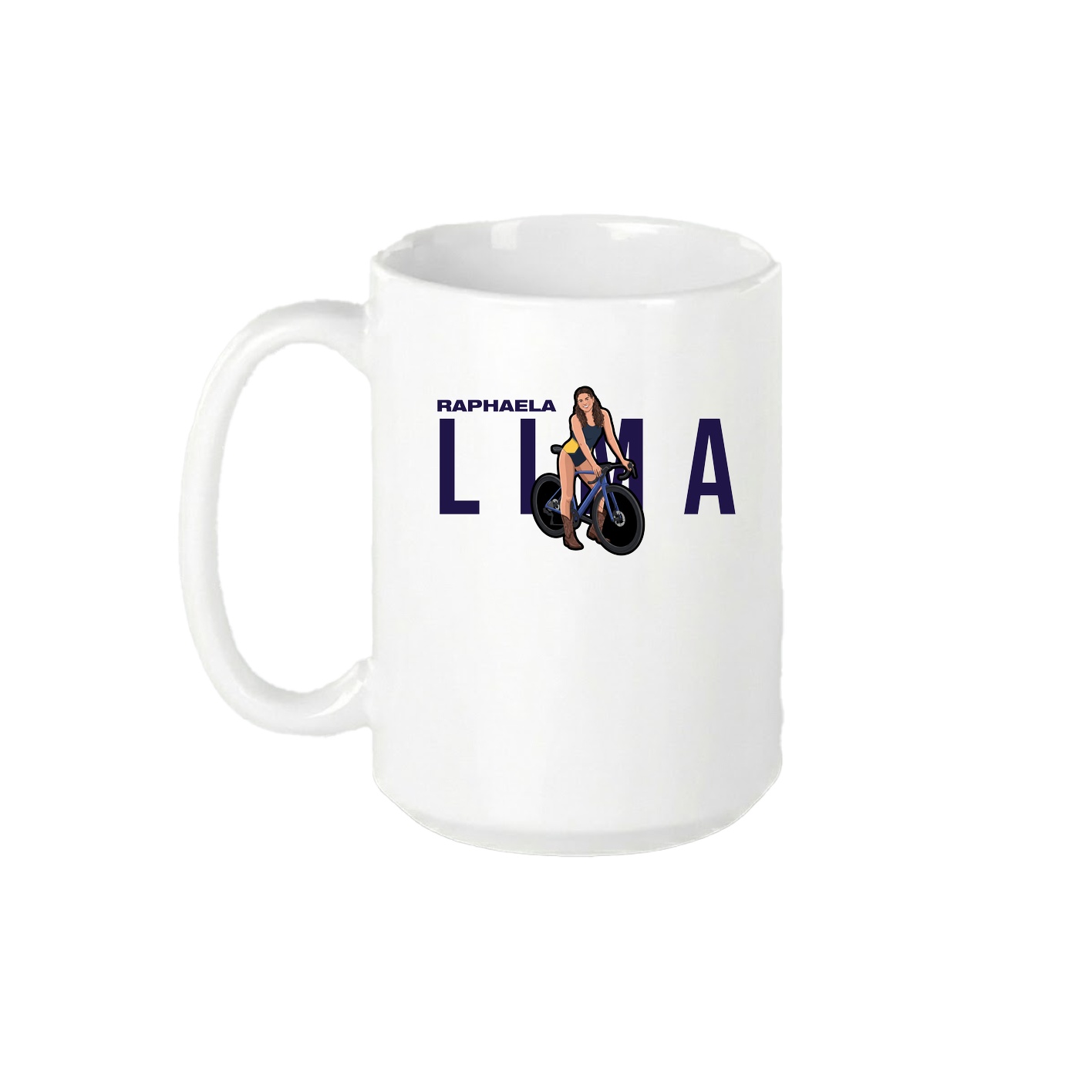 15oz Coffee Mug — Player Name in White