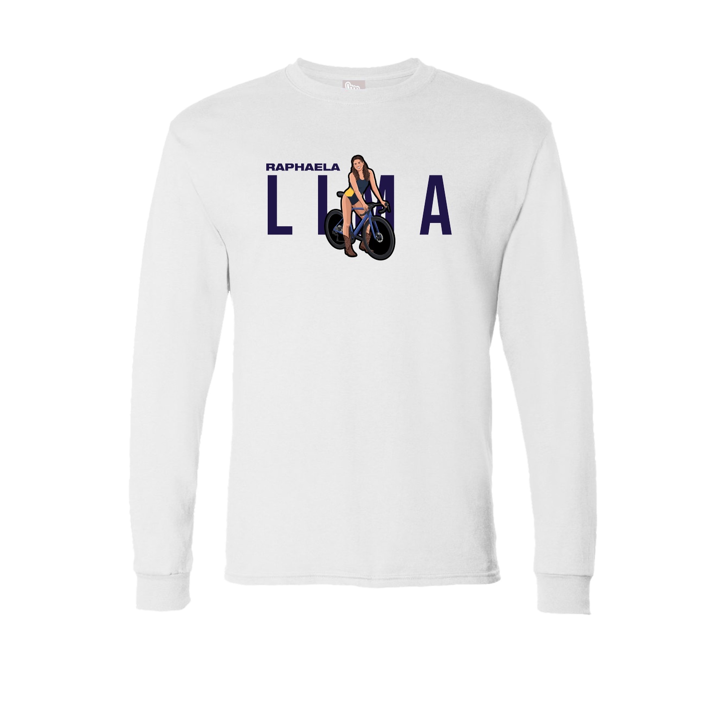 Long Sleeve Tee — Player Name in White