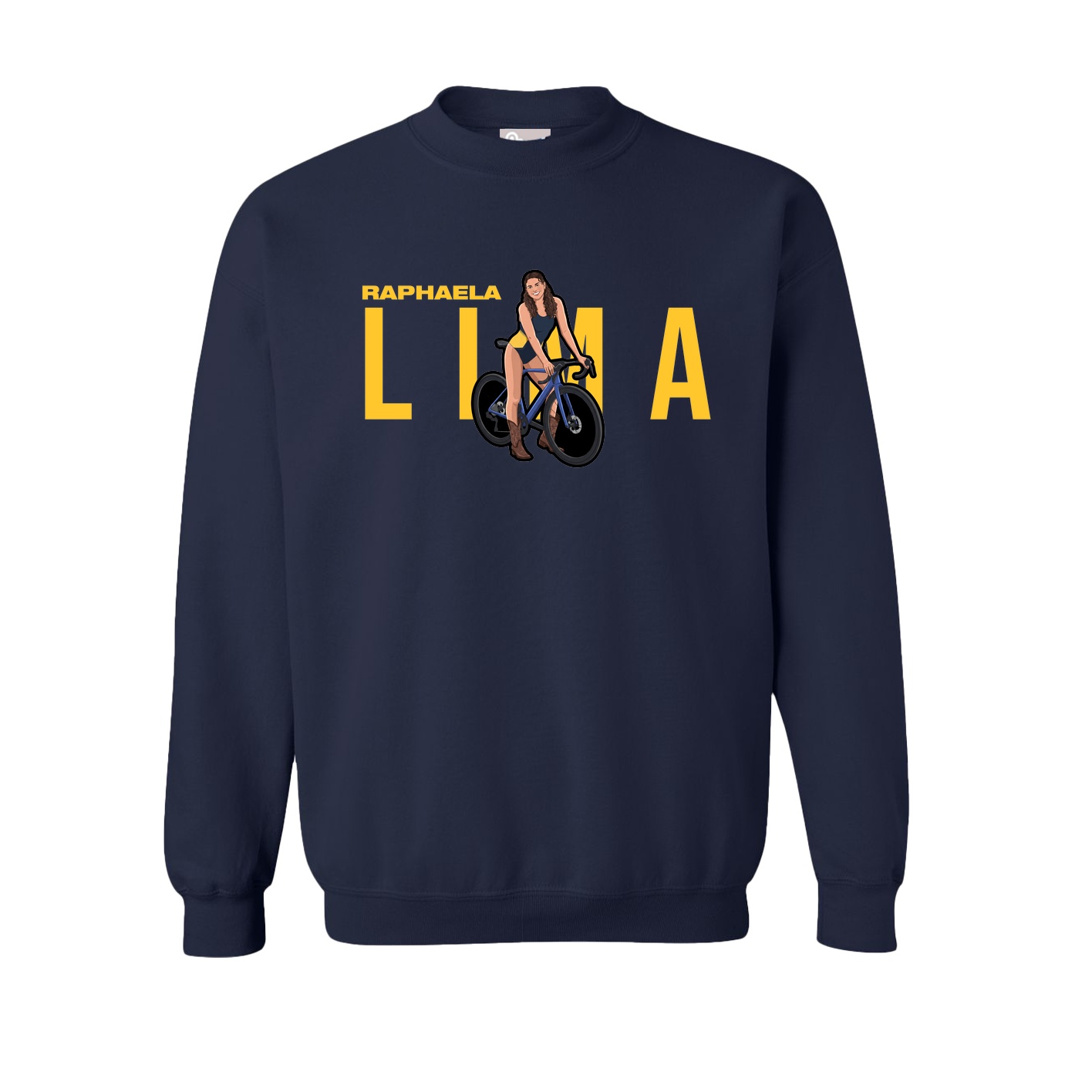 Fleece Crew — Player Name in Navy