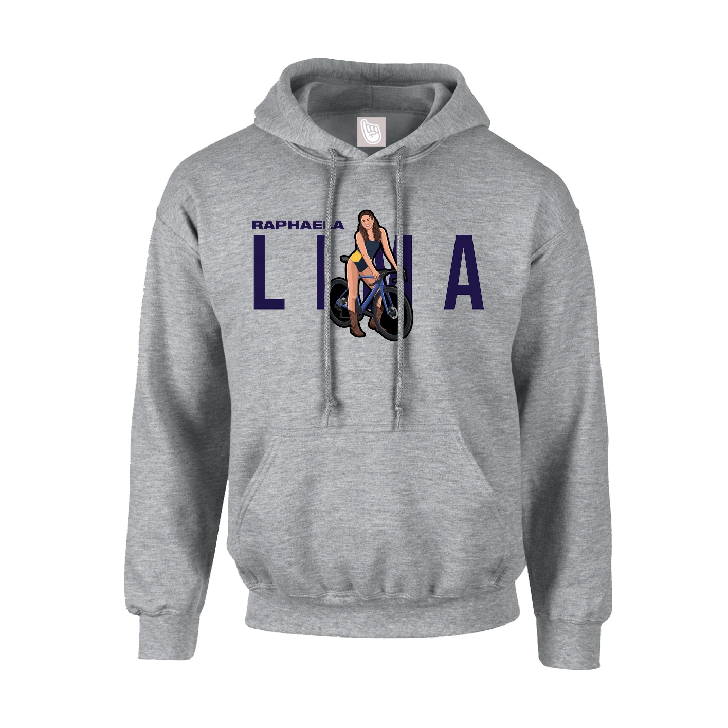 Youth Hoodie — Player Name in Grey