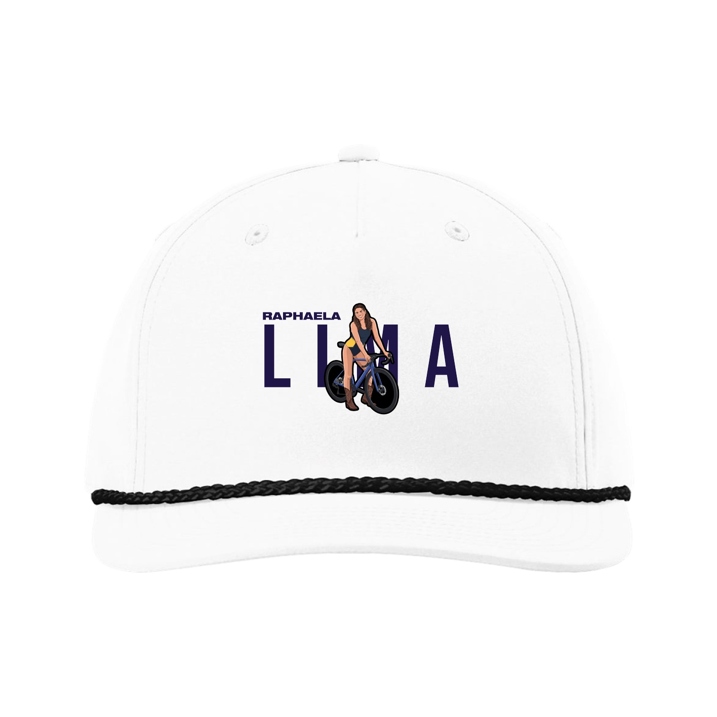 Five-Panel Classic Rope Cap — Player Name in White