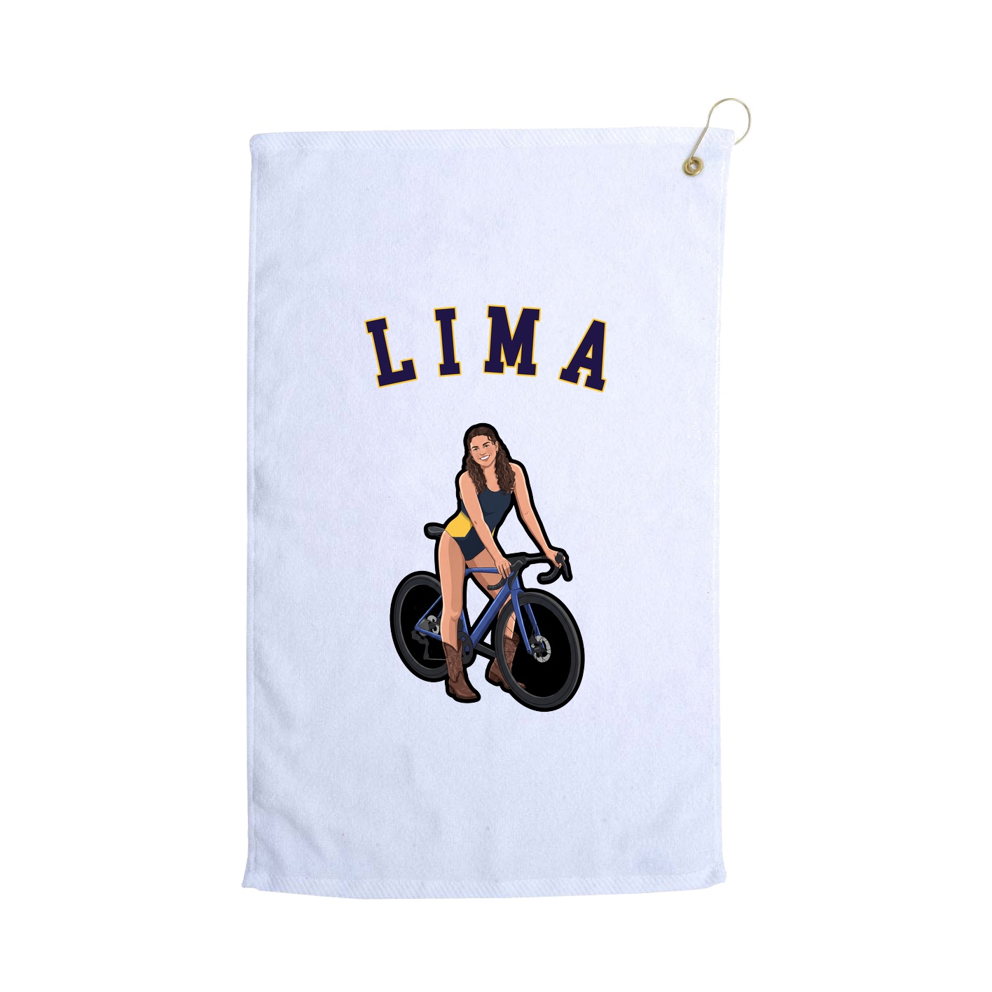 Golf Towel — Shirsey Arch in White