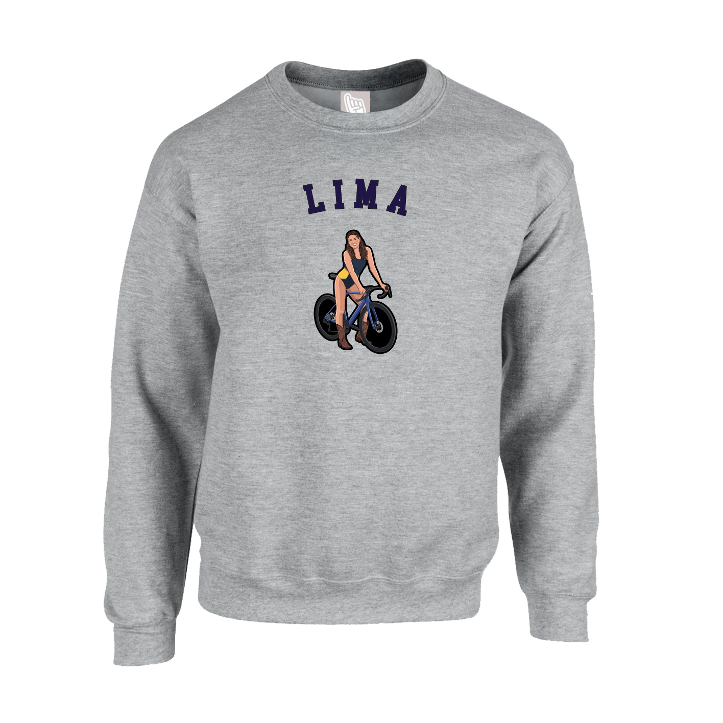 Fleece Crew — Shirsey Arch in Grey