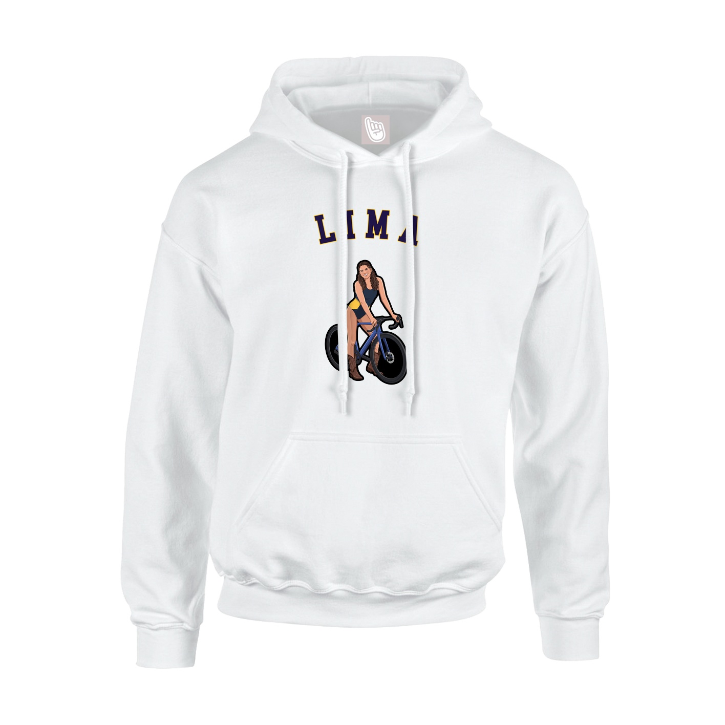Youth Hoodie — Shirsey Arch in White