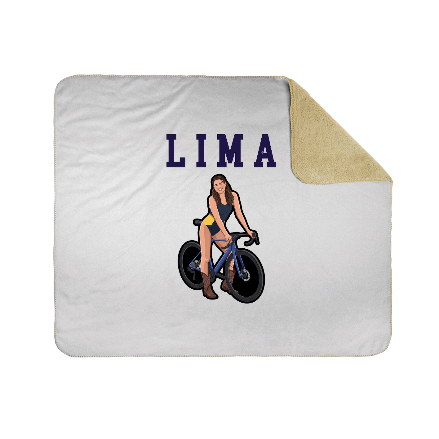 Throw Blanket — Shirsey in White