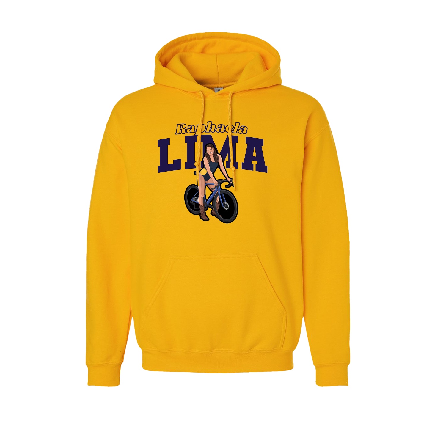 Hoodie — Name Arch in Gold