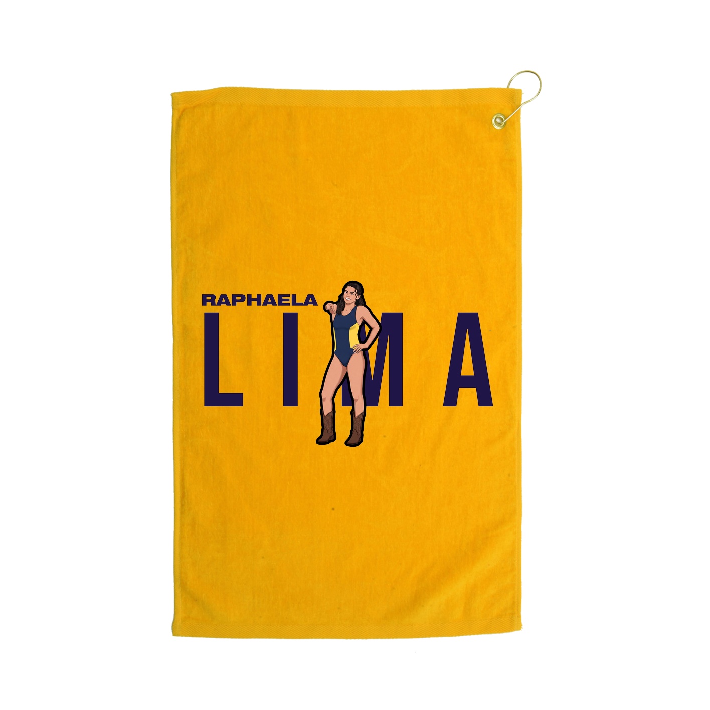 Golf Towel — Player Name in Gold