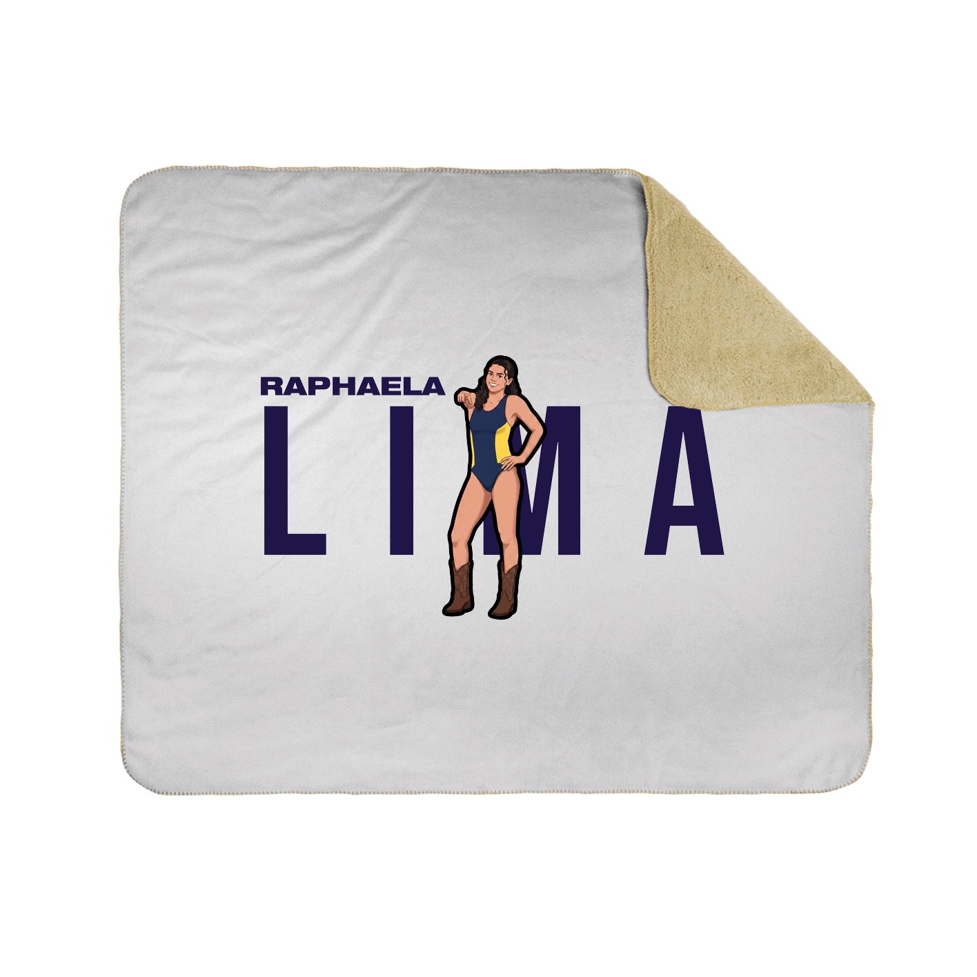 Throw Blanket — Player Name in White