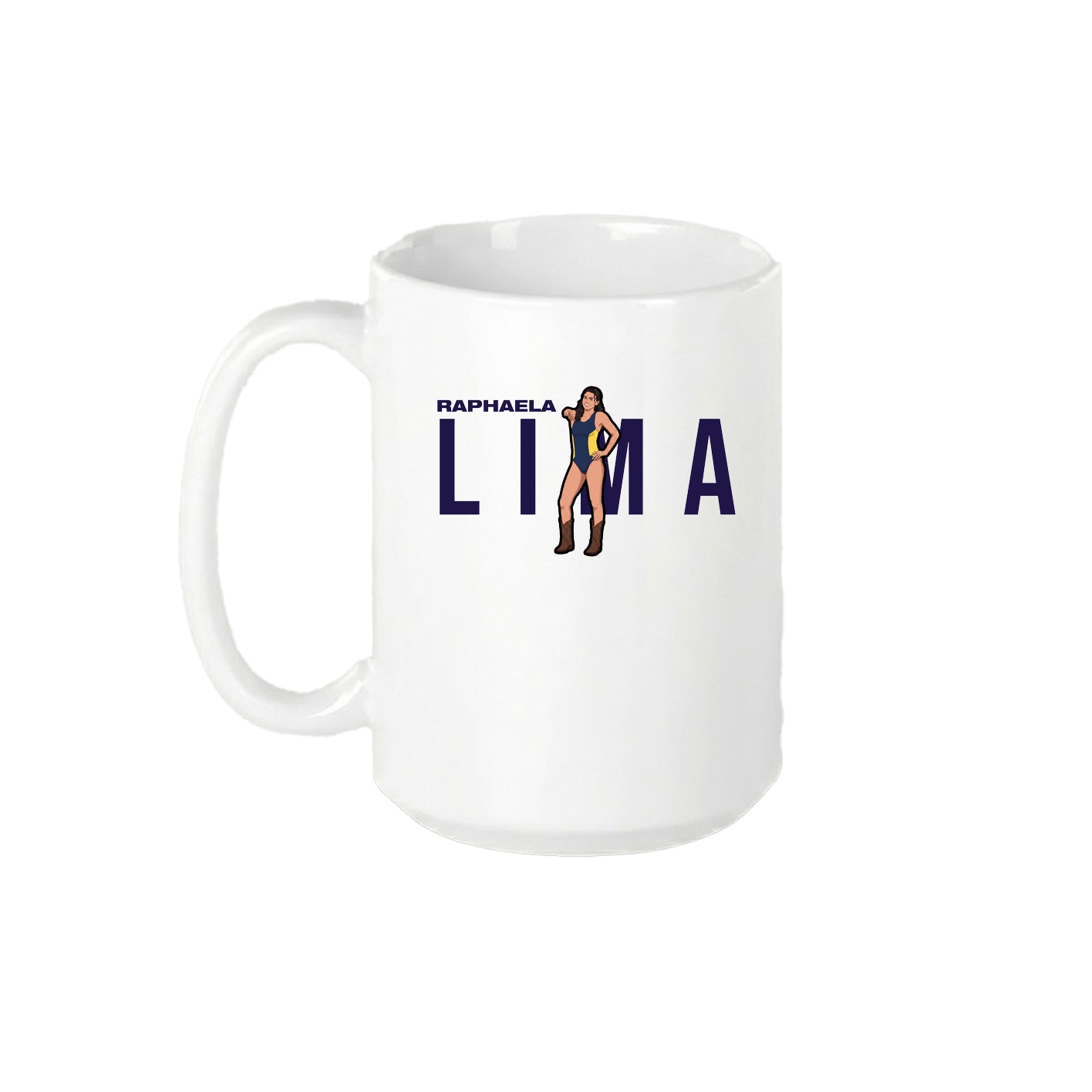 15oz Coffee Mug — Player Name in White