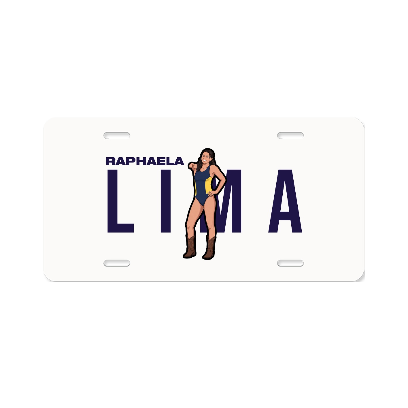 License Plate — Player Name in Classic
