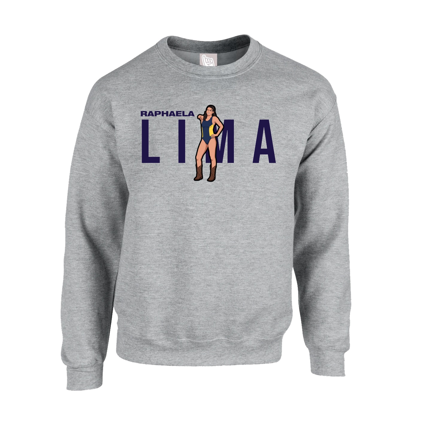 Fleece Crew — Player Name in Grey