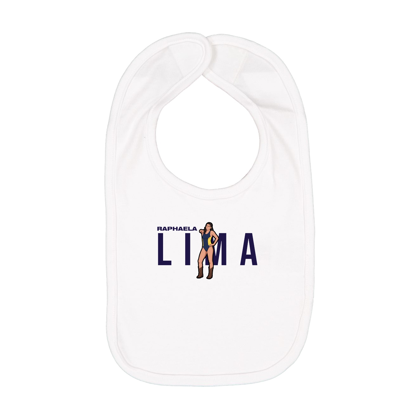 Infant Bib — Player Name in White