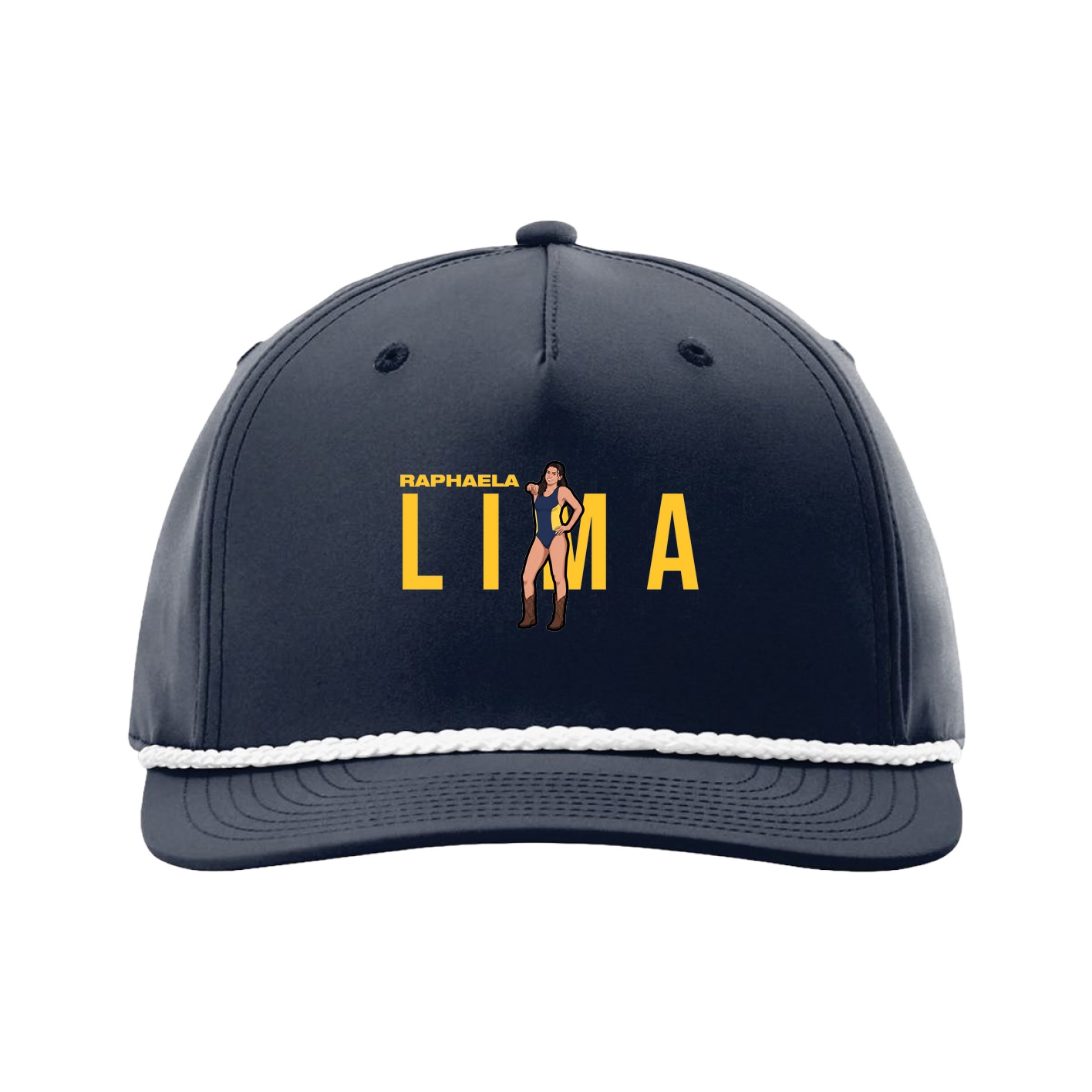 Five-Panel Classic Rope Cap — Player Name in Navy