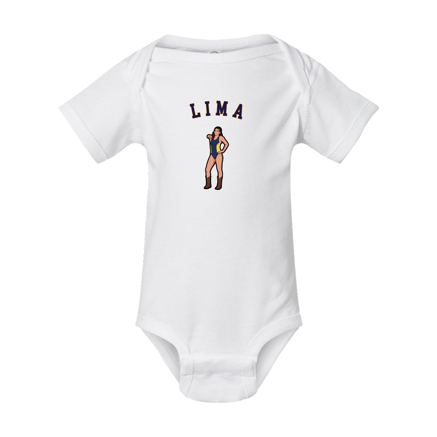 Baby Onesie — Shirsey Arch in White