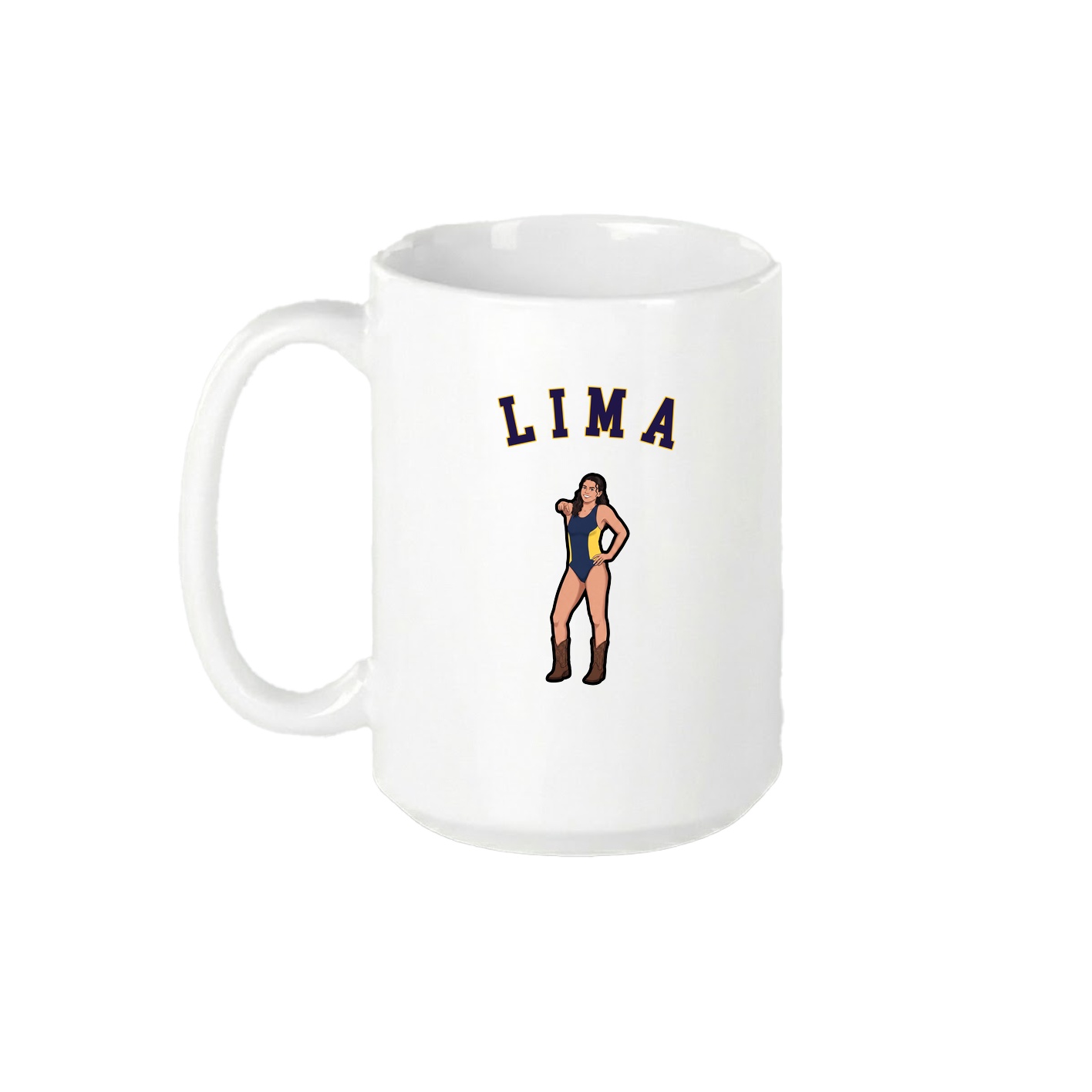 15oz Coffee Mug — Shirsey Arch in White