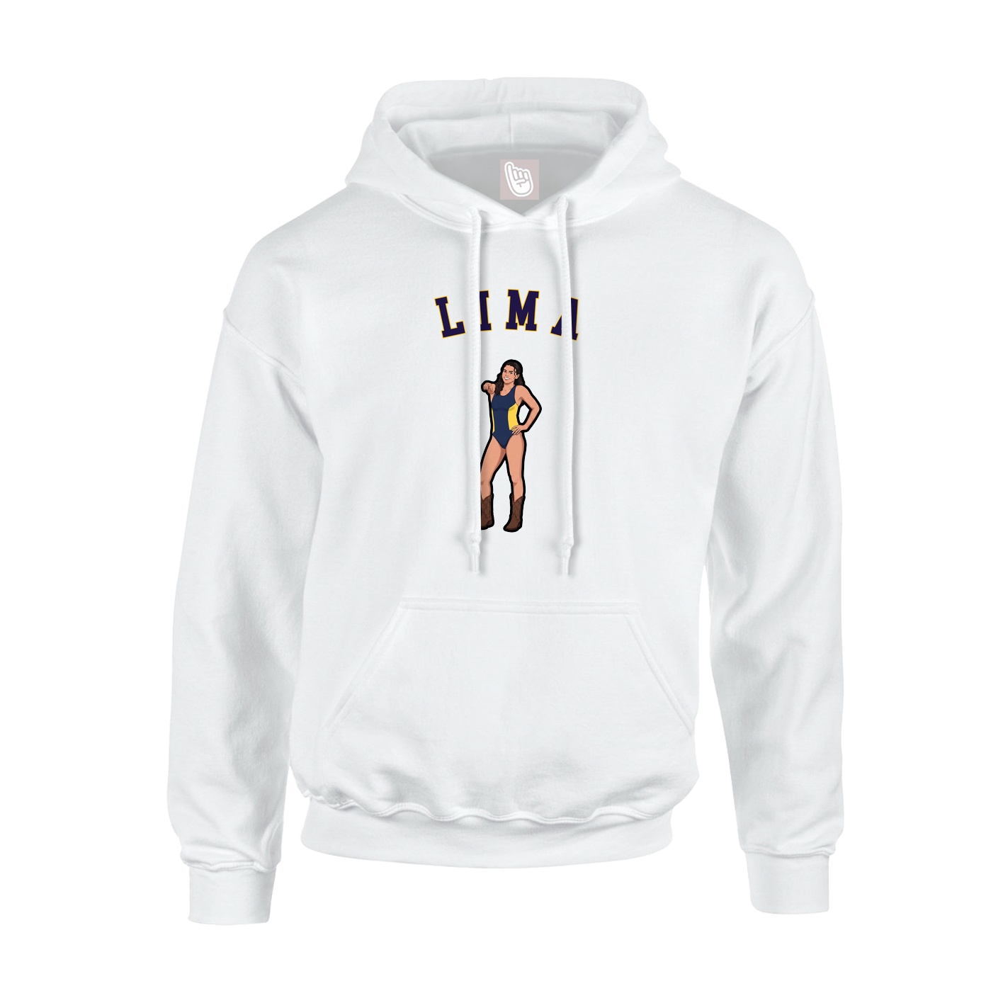 Hoodie — Shirsey Arch in White