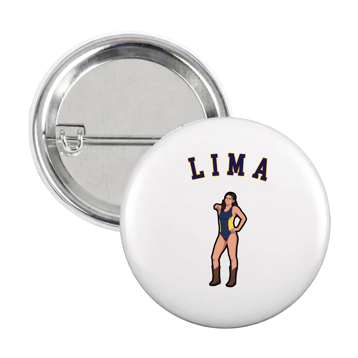 Game Day Button — Shirsey Arch in White