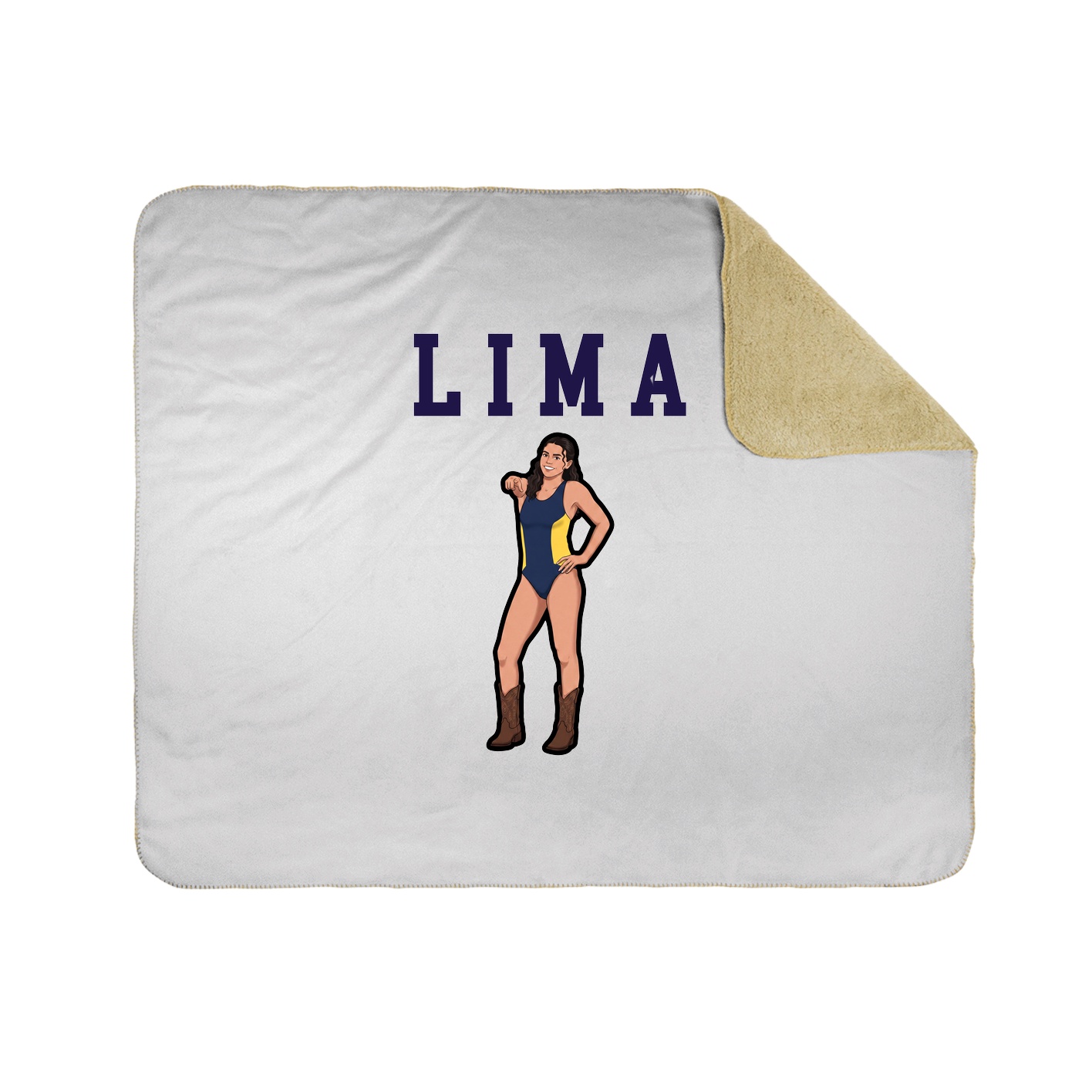Throw Blanket — Shirsey in White
