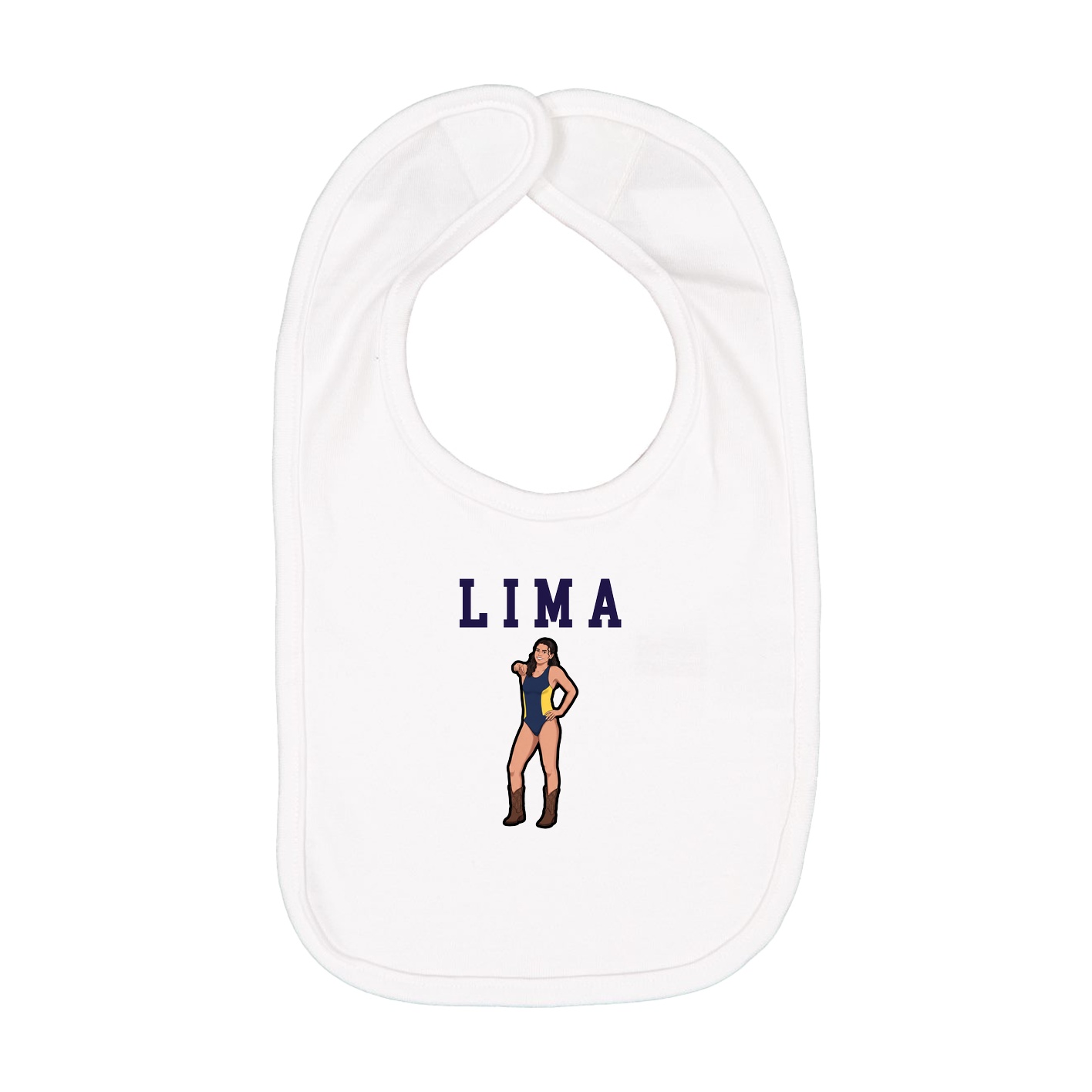 Infant Bib — Shirsey in White