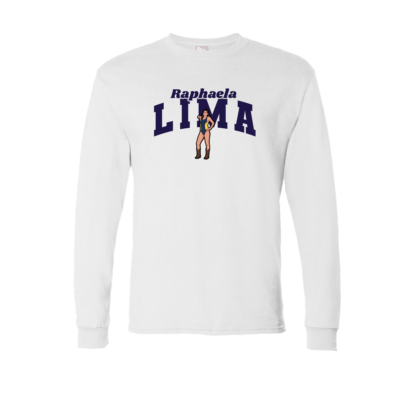 Long Sleeve Tee — Signature Arch in White