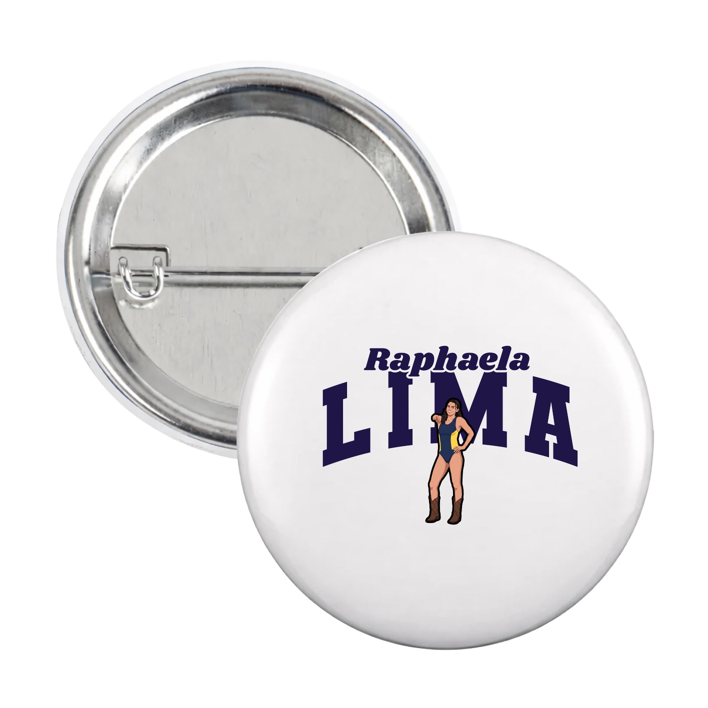 Game Day Button — Signature Arch in White