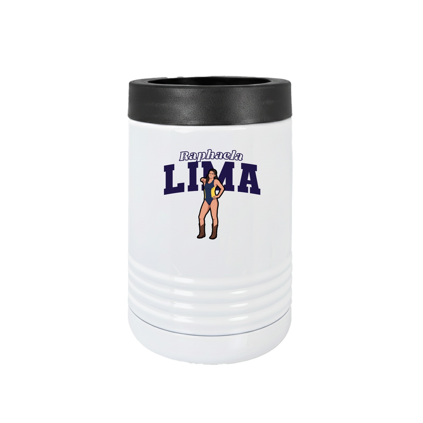 Beverage Holder — Name Arch in White