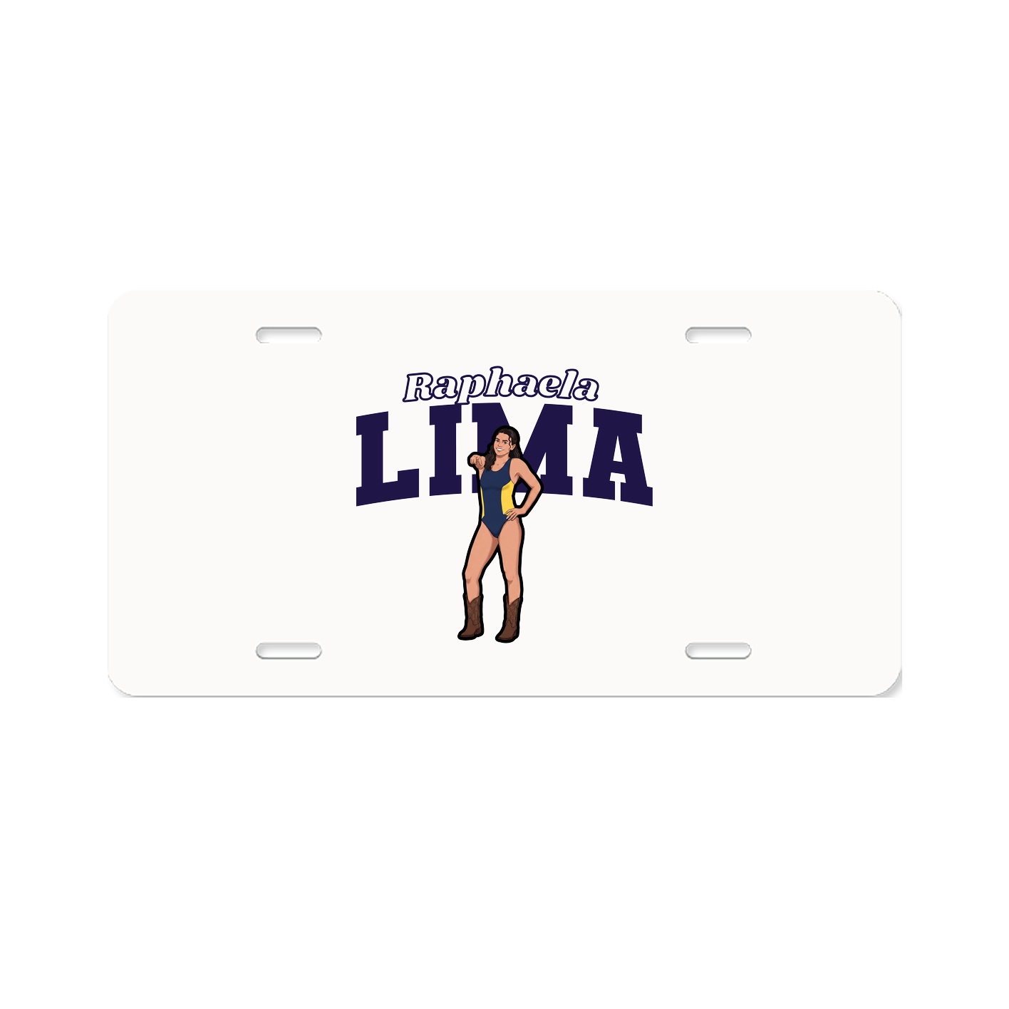 License Plate — Name Arch in Classic