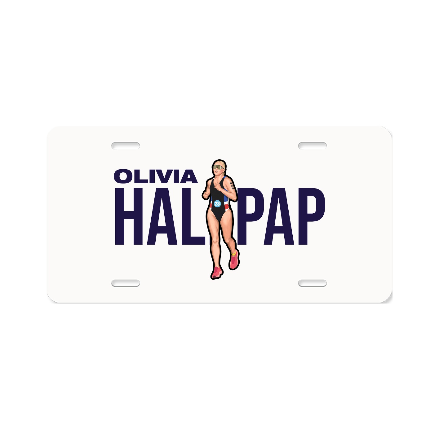License Plate — Player Name in Classic