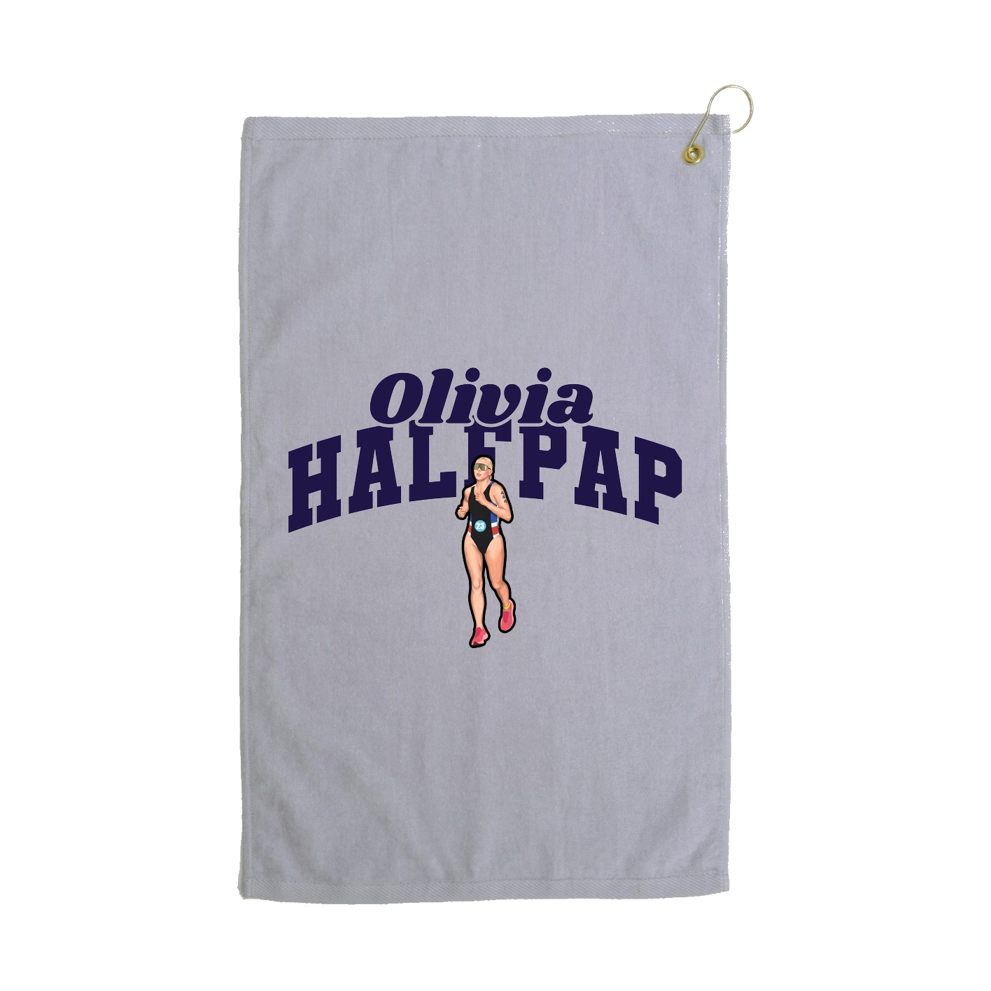 Golf Towel — Signature Arch in Grey