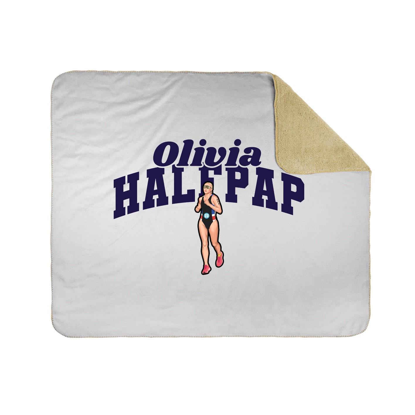 Throw Blanket — Signature Arch in White