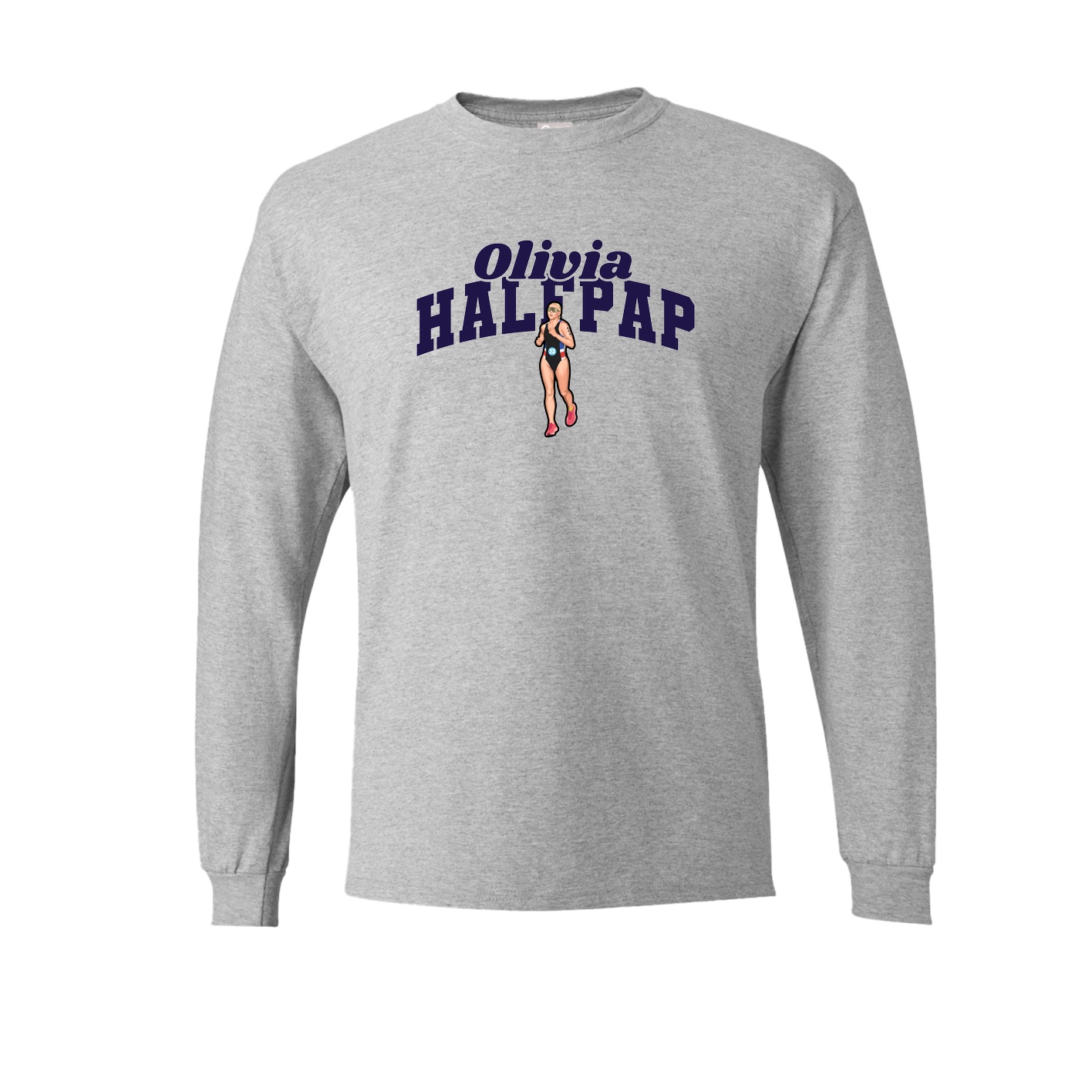 Long Sleeve Tee — Signature Arch in Grey