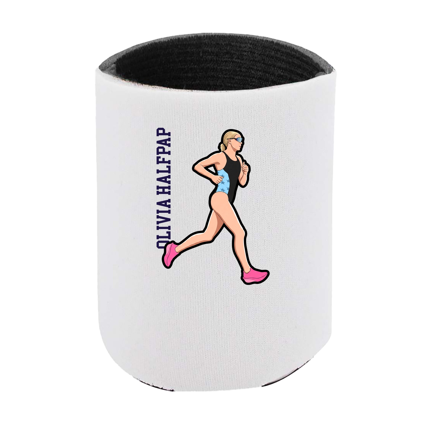 Can Holder — Name Vertical in White