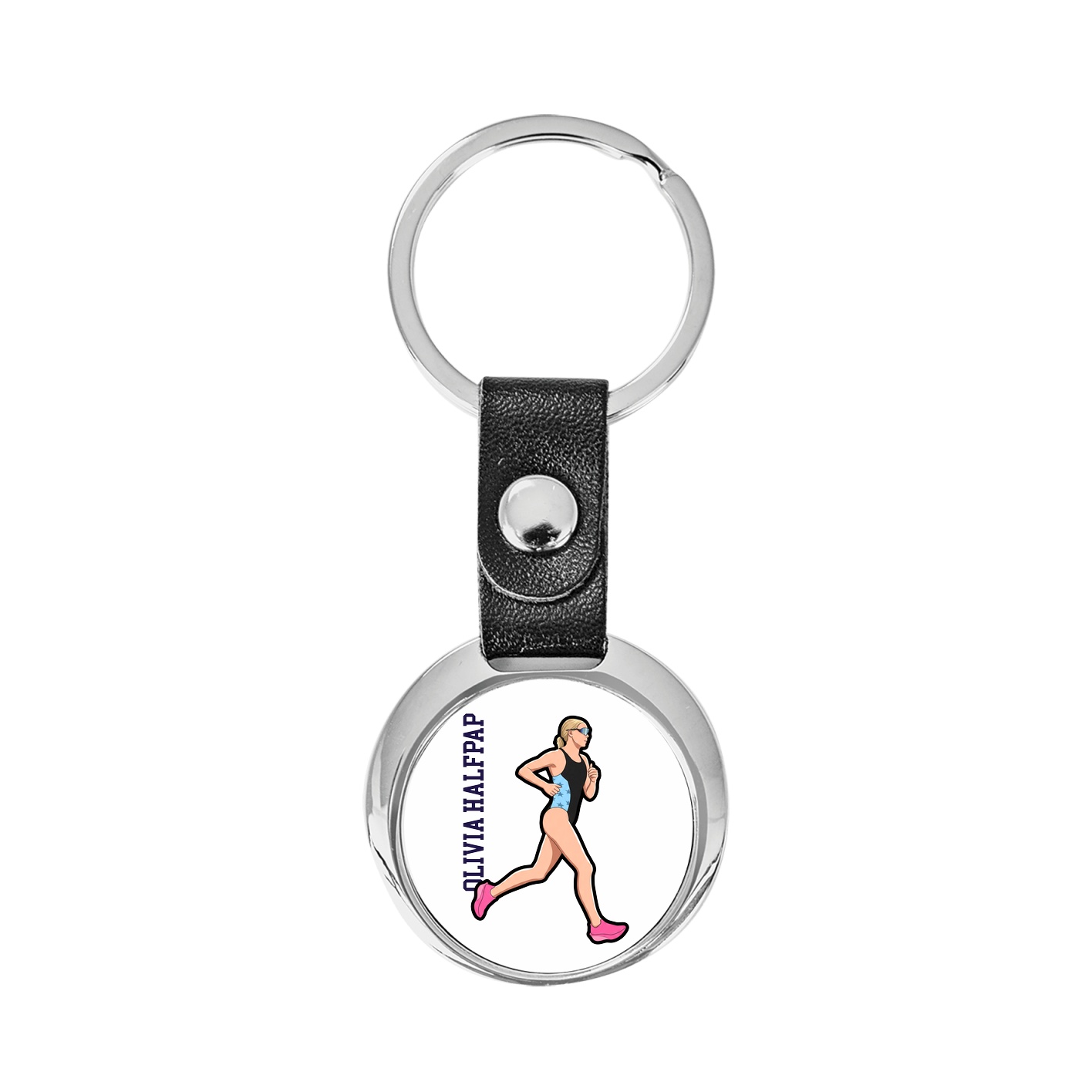 Key Chain — Name Vertical in Classic