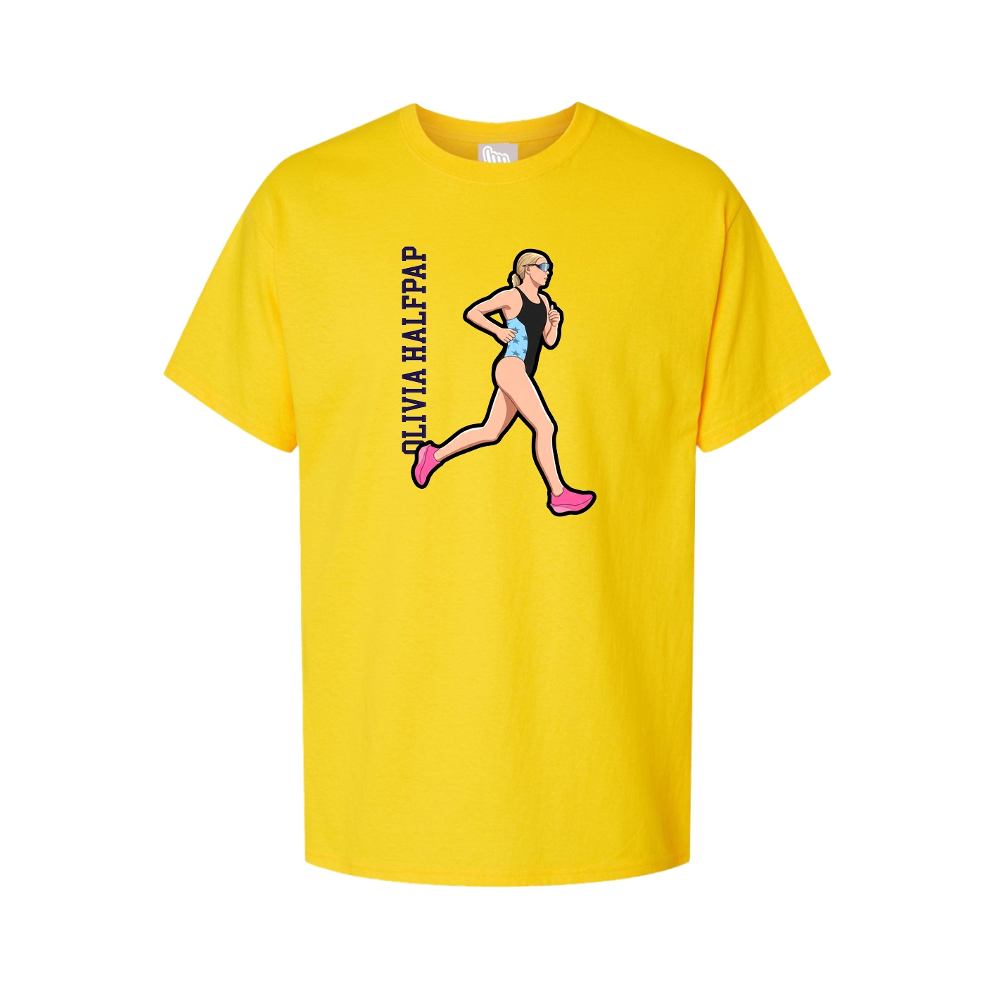 Tee — Name Vertical in Gold