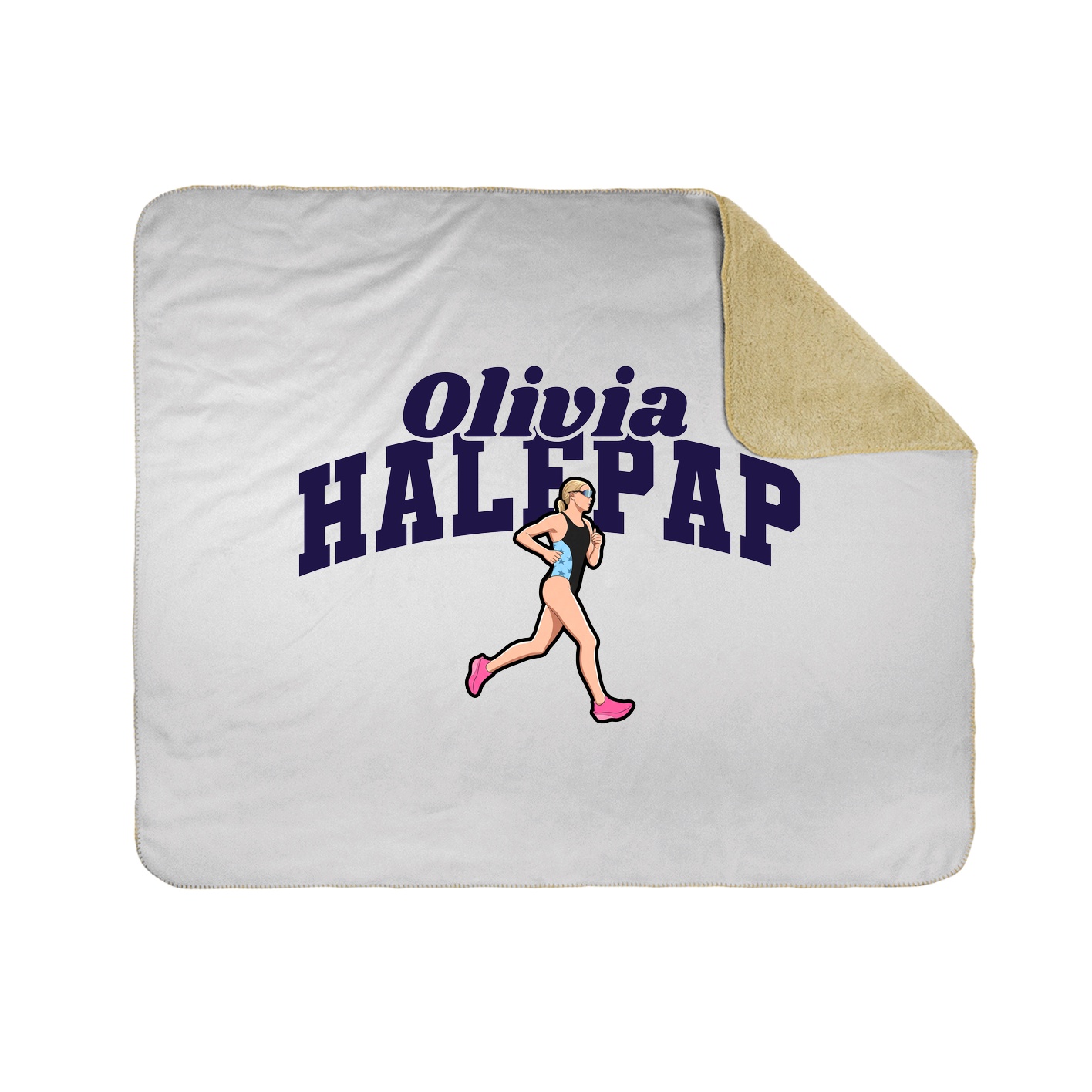 Throw Blanket — Signature Arch in White