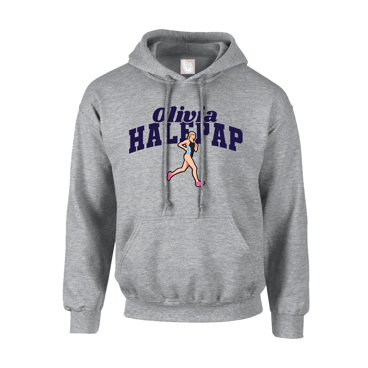 Youth Hoodie — Signature Arch in Grey