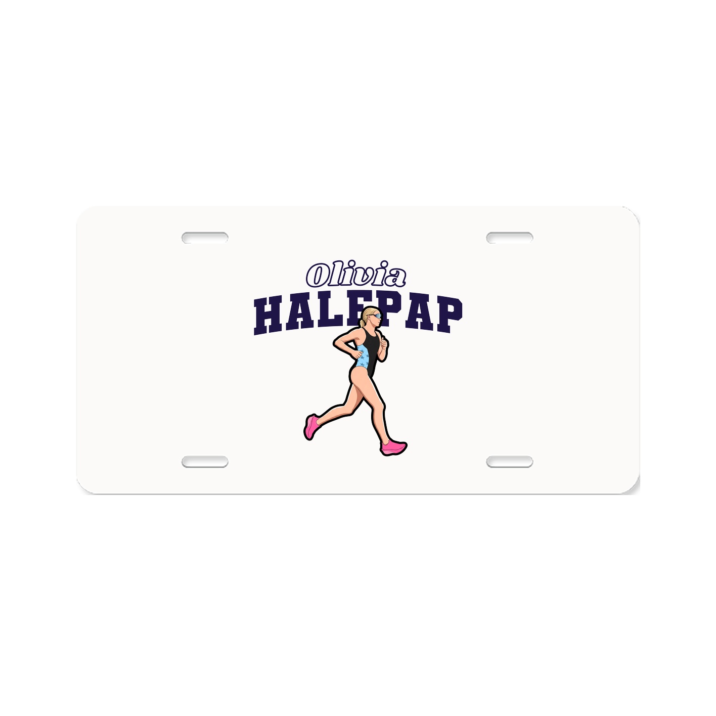 License Plate — Name Arch in Classic