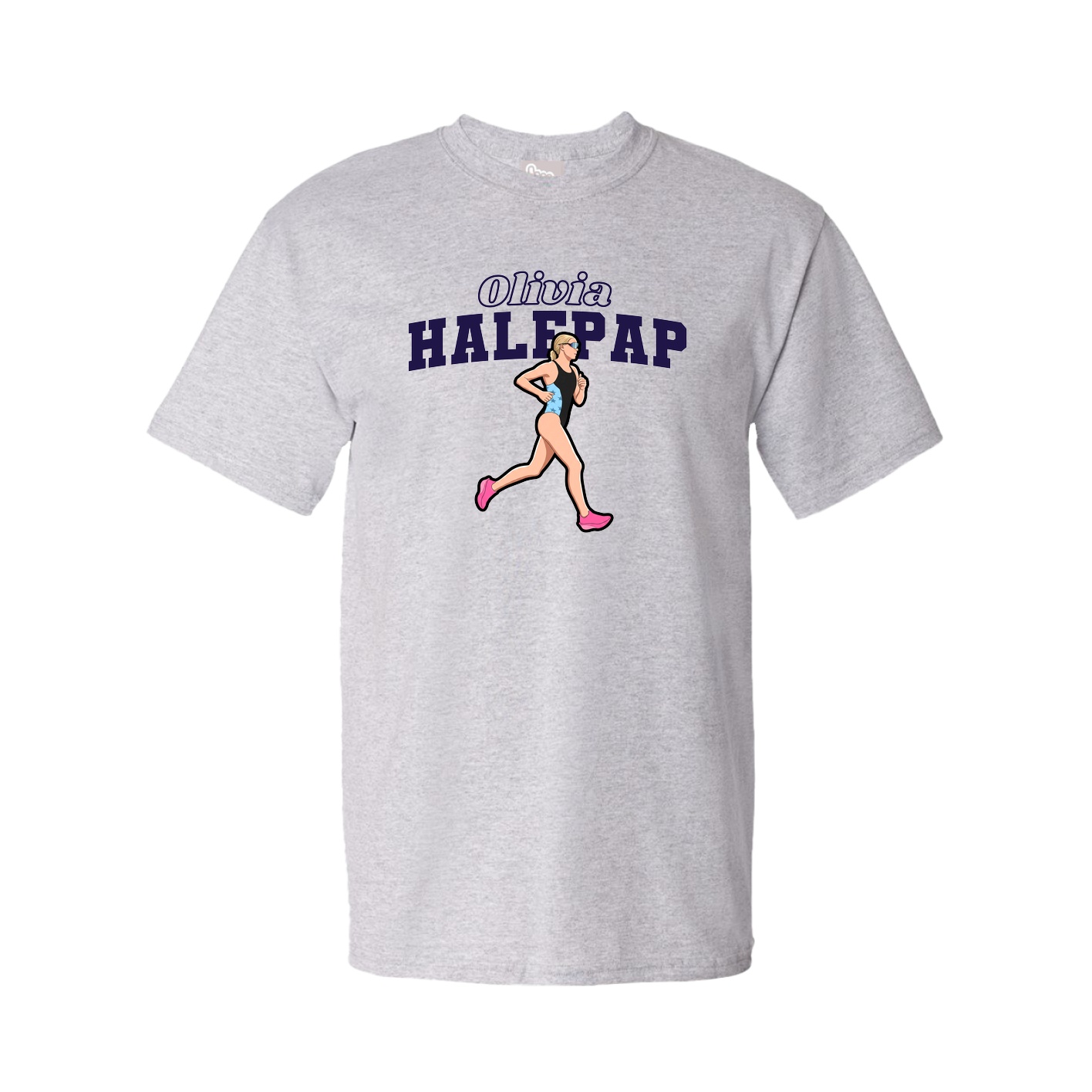 Tee — Name Arch in Grey