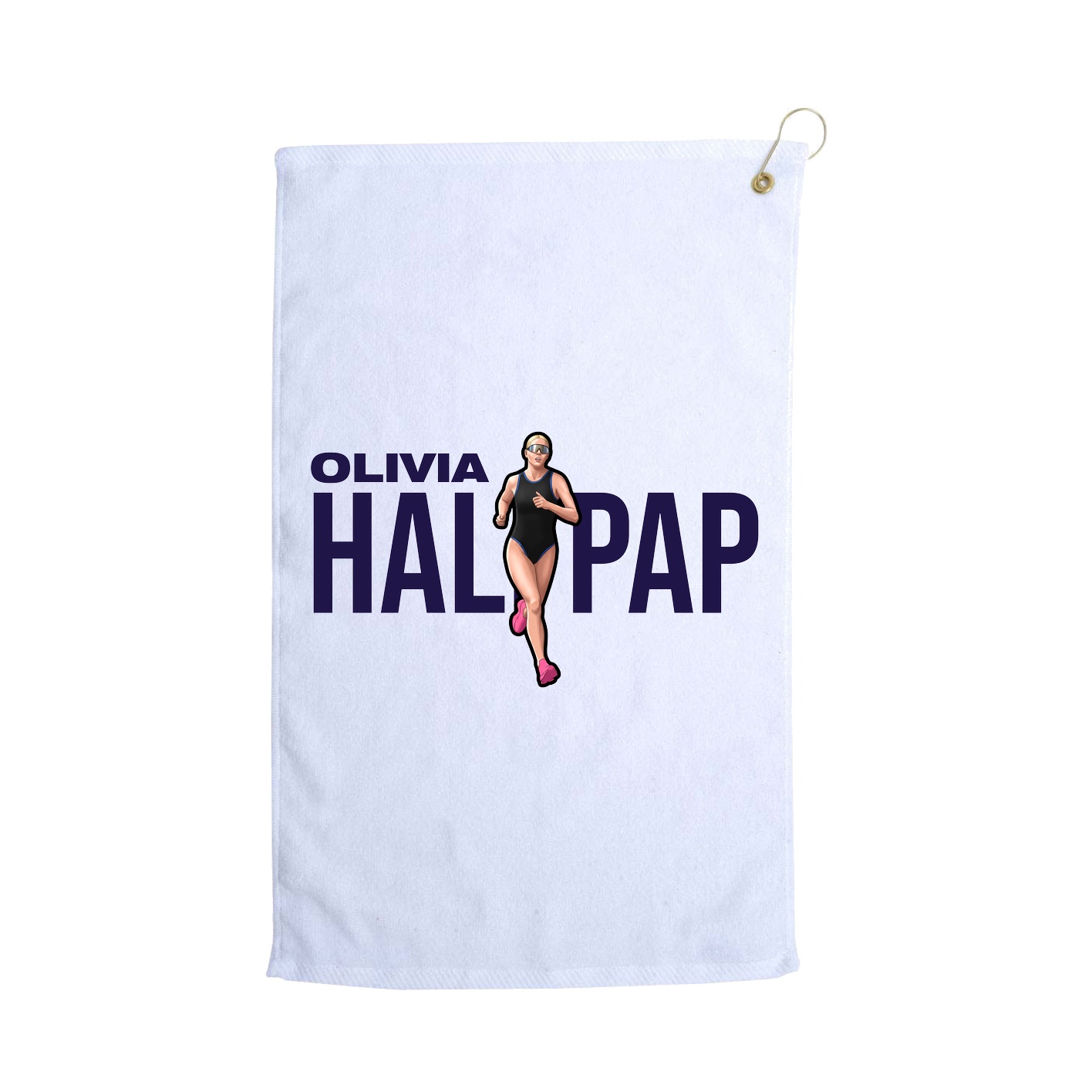 Golf Towel — Player Name in White