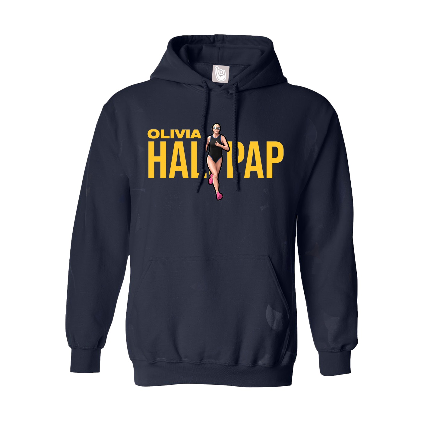 Youth Hoodie — Player Name in Navy