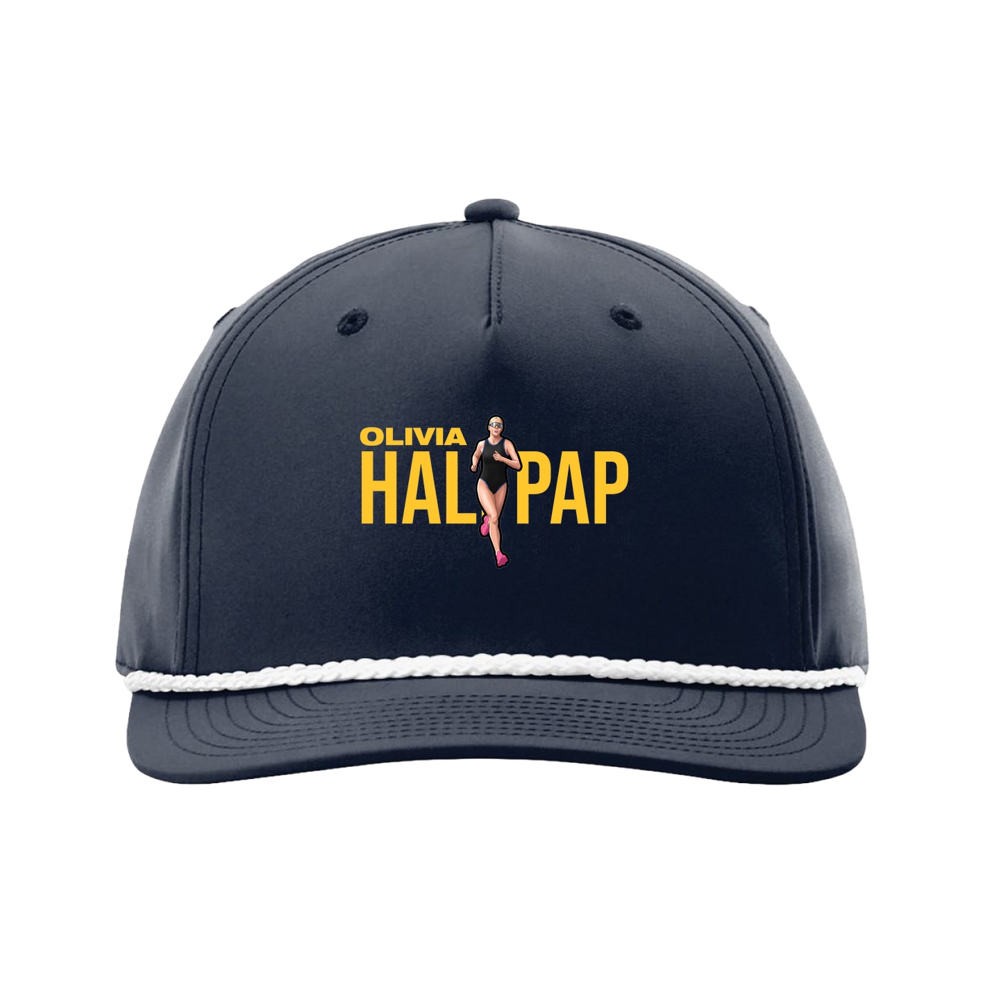 Five-Panel Classic Rope Cap — Player Name in Navy