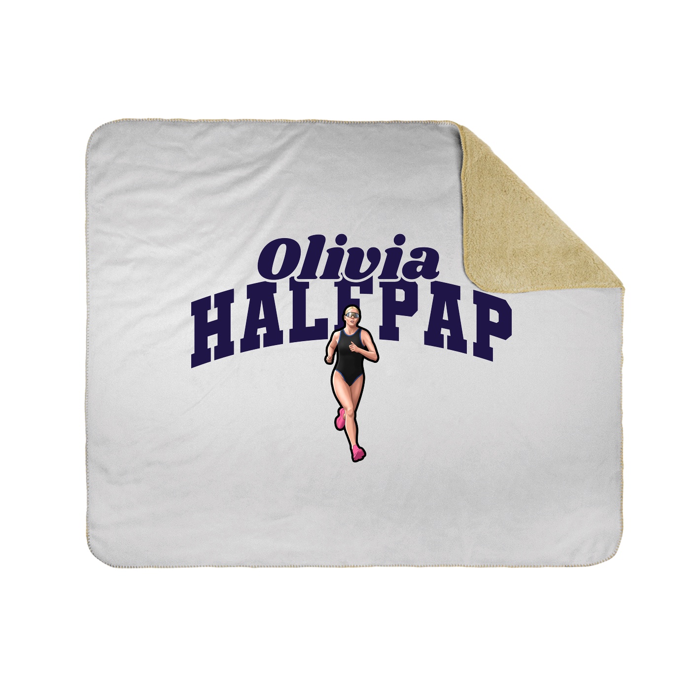 Throw Blanket — Signature Arch in White