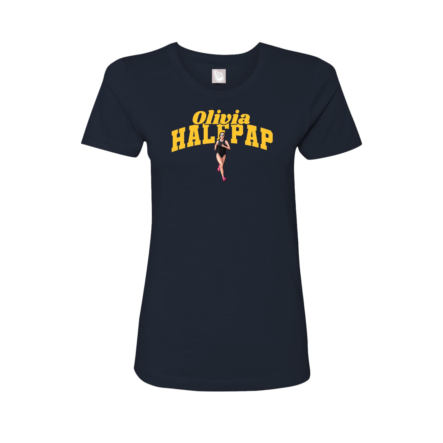 Womens Tee — Signature Arch in Navy
