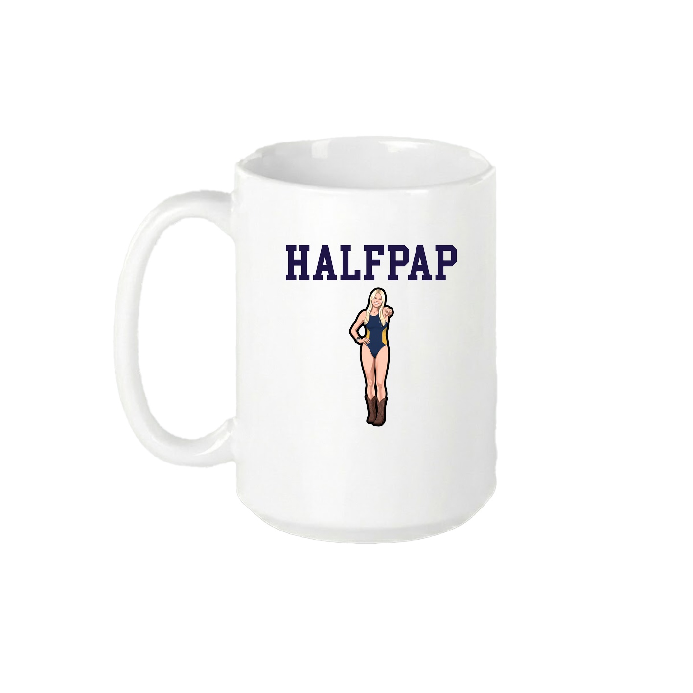 15oz Coffee Mug — Shirsey in White
