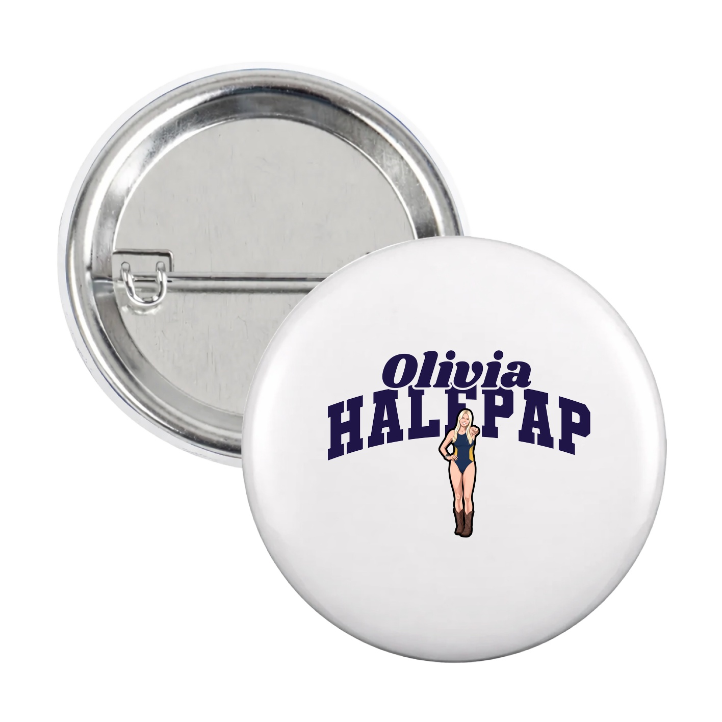 Game Day Button — Signature Arch in White