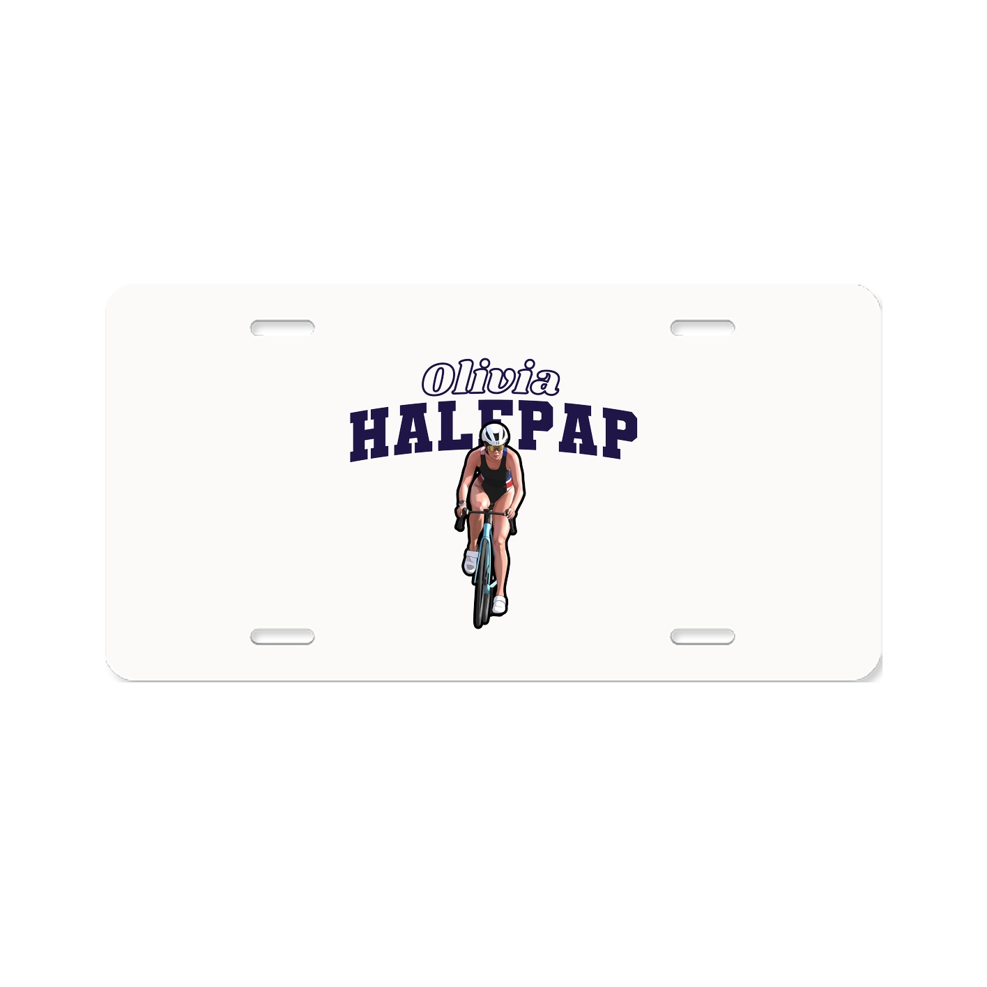 License Plate — Name Arch in Classic